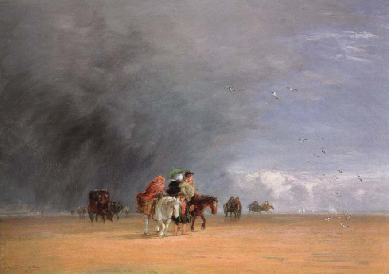 David Cox crossing the sands